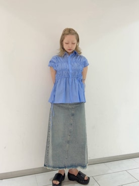 「KBF（ケイビーエフ）のアイテム」を使った、たろ🐶さん（レディース・157cm）の夏コーディネート