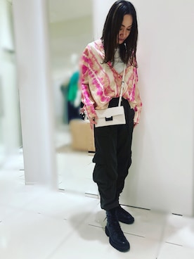 「ALLSAINTS（オールセインツ）のアイテム」を使った、@asjmamiさん（レディース・158cm）の春コーディネート