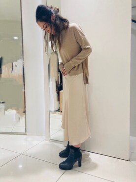 「アイテム（ワンピース/ドレス）」を使った、@asjmamiさん（レディース・158cm・40代）の秋コーディネート