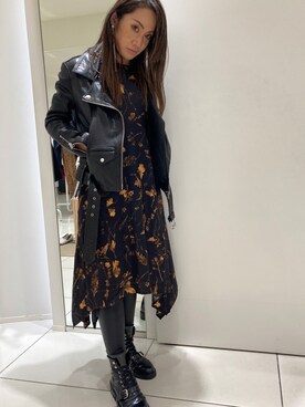 「アイテム（ワンピース/ドレス）」を使った、@asjmamiさん（レディース・158cm・40代）の秋コーディネート