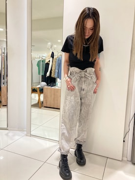 「ALLSAINTS（オールセインツ）のアイテム」を使った、@asjmamiさん（レディース・158cm）の春コーディネート