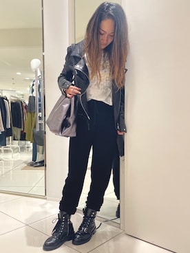 「ALLSAINTS（オールセインツ）のアイテム」を使った、@asjmamiさん（レディース・158cm）の秋コーディネート