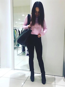 「ALLSAINTS（オールセインツ）のアイテム（バッグ）」を使った、@asjmamiさん（レディース・158cm）の夏コーディネート