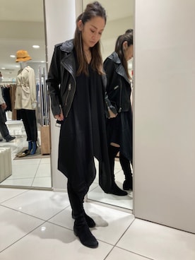「アイテム（ワンピース/ドレス）」を使った、@asjmamiさん（レディース・158cm・40代）の冬コーディネート