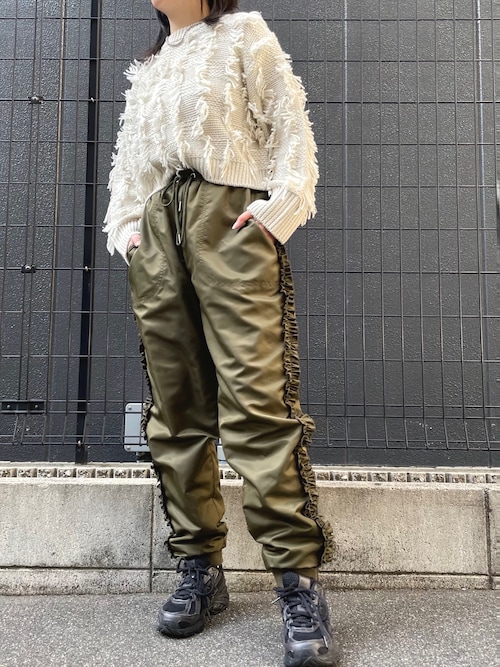 OHGA オーガ フリルパンツ FRILL PANTS テーパード ohga オオガ