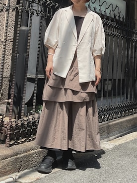 「梅雨対策」｜W:Hukuさん（レディース・158cm）の夏コーディネート