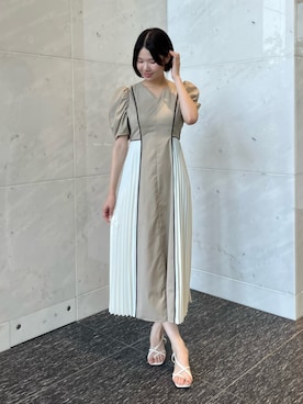 「夏ワンピース」｜AND COUTUREさん（レディース・164cm）の夏コーディネート