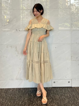 「夏ワンピース」｜AND COUTUREさん（レディース・164cm）の夏コーディネート