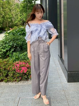 AND COUTUREさん（レディース・165cm）の夏コーディネート