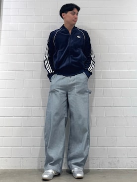 「アイテム（ジャージ）」を使った、SZさん（メンズ・178cm）の秋コーディネート