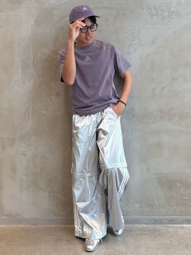 「adidas（アディダス）のアイテム（帽子）」を使った、SZさん（メンズ・178cm）の夏コーディネート