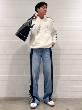 「アイテム（ジャージ）」を使った、SZさん（メンズ・178cm）の秋コーディネート