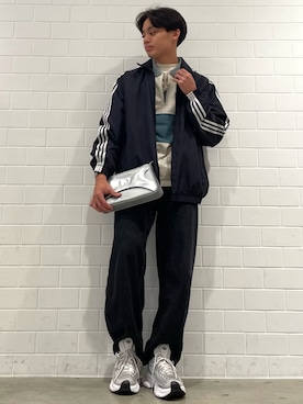 「アイテム（ナイロンジャケット）」を使った、SZさん（メンズ・178cm）の冬コーディネート