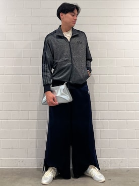 「アイテム（ジャージ）」を使った、SZさん（メンズ・178cm）の秋コーディネート