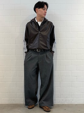 「adidas（アディダス）のアイテム（ブルゾン）」を使った、SZさん（メンズ・178cm）の春コーディネート