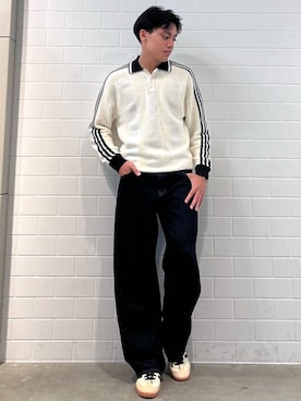 「アイテム（ビジネスシャツ）」を使った、SZさん（メンズ・178cm）の秋コーディネート