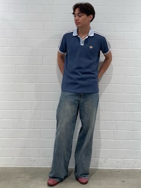 「adidas（アディダス）のガラパゴス / GALAPAGOS（シューズ、レッド系）」を使った、SZさん（メンズ・178cm）の春コーディネート