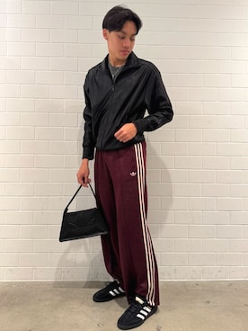 「アイテム（ジャージ）」を使った、SZさん（メンズ・178cm）の秋コーディネート