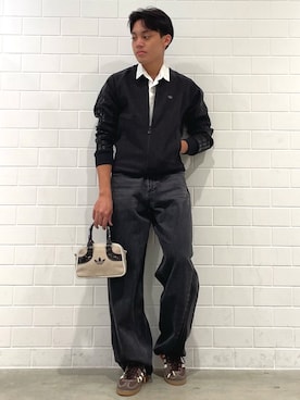 「アイテム（ジャージ）」を使った、SZさん（メンズ・178cm）の秋コーディネート