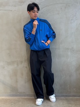 「アイテム（ジャージ）」を使った、SZさん（メンズ・178cm）の夏コーディネート