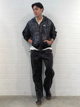 「adidas（アディダス）のカモ フード付き フルジップ / アディダスオリジナルス adidas Originals（パーカー）」を使った、SZさん（メンズ・178cm）の秋コーディネート