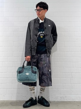 「アイテム（ジャージ）」を使った、SZさん（メンズ・178cm）の秋コーディネート