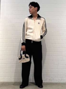 「アイテム（ジャージ）」を使った、SZさん（メンズ・178cm）の秋コーディネート