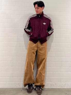 「アイテム（ジャージ）」を使った、SZさん（メンズ・178cm）の秋コーディネート