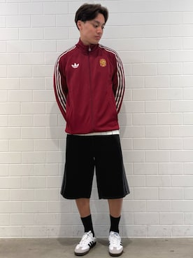 「adidas（アディダス）のサンバ OG / Samba OG（シューズ、ホワイト系）」を使った、SZさん（メンズ・178cm）の春コーディネート
