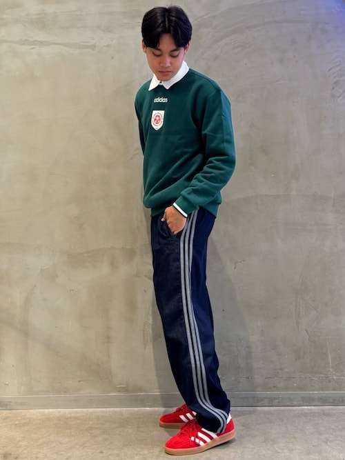 adidas Originals トラックパンツルーズ トラックスーツパンツ レディース ルーズ トラックスーツパンツ ダークブルー
