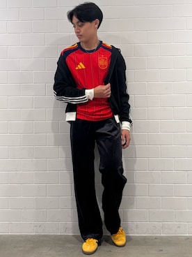 「アイテム（ジャージ）」を使った、SZさん（メンズ・178cm）の秋コーディネート