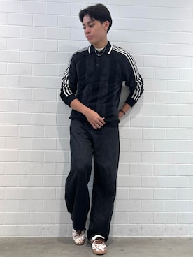 「アイテム（ビジネスシャツ）」を使った、SZさん（メンズ・178cm）の秋コーディネート