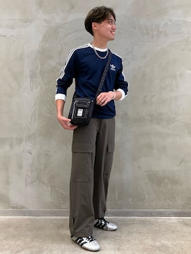 「スリーストライプス」｜SZさん（メンズ・178cm）の夏コーディネート