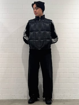 「アイテム（ジャージ）」を使った、SZさん（メンズ・178cm）の冬コーディネート