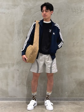 「アイテム（ジャージ）」を使った、SZさん（メンズ・178cm）の夏コーディネート