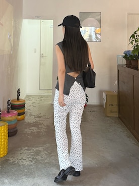 「duei（デュイ）のアイテム」を使った、manaさん（レディース・165cm）の夏コーディネート