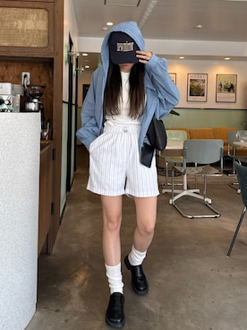 「duei（デュイ）のアイテム」を使った、manaさん（レディース・165cm）の夏コーディネート