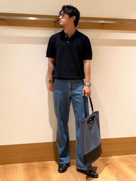 「TOMOE（トモエ）のアイテム」を使った、大塚さん（メンズ・171cm）の夏コーディネート