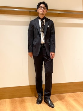 「アイテム（バンダナ/スカーフ）」を使った、大塚さん（メンズ・171cm）の秋コーディネート