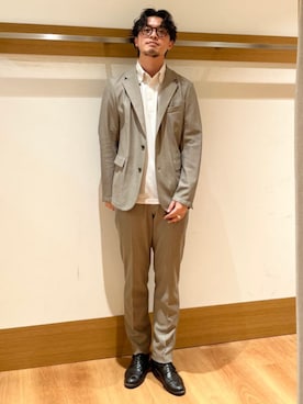 「SHIPS Colors（シップス カラーズ）のアイテム」を使った、大塚さん（メンズ・171cm）の春コーディネート