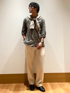 「SHIPS（シップス）のアイテム」を使った、大塚さん（メンズ・171cm）の夏コーディネート