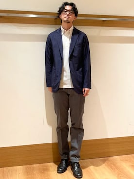 「SHIPS（シップス）のアイテム（ジャケット/アウター）」を使った、大塚さん（メンズ・171cm）の春コーディネート