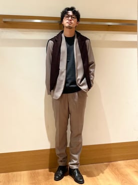「シップス」｜大塚さん（メンズ・171cm）の秋コーディネート