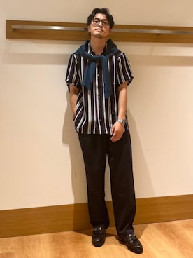 「SHIPS Colors（シップス カラーズ）のアイテム（その他パンツ）」を使った、大塚さん（メンズ・171cm）の秋コーディネート