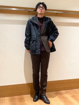 「SHIPS（シップス）のアイテム」を使った、大塚さん（メンズ・171cm）の秋コーディネート
