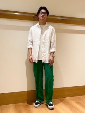 「SHIPS（シップス）のアイテム」を使った、大塚さん（メンズ・171cm）の夏コーディネート