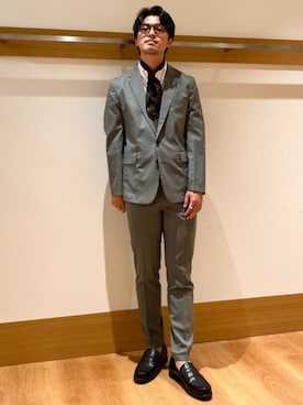 「アイテム（ジャケット/アウター）」を使った、大塚さん（メンズ・171cm）の夏コーディネート