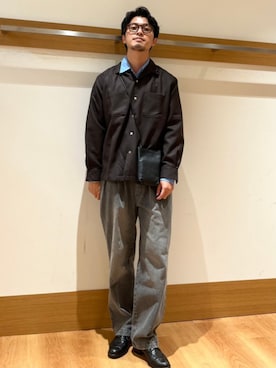 「SOUTHWICK（サウスウィック）のアイテム」を使った、大塚さん（メンズ・171cm）の秋コーディネート