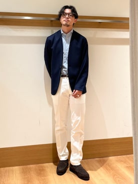 「SHIPS Colors（シップス カラーズ）のアイテム」を使った、大塚さん（メンズ・171cm）の春コーディネート