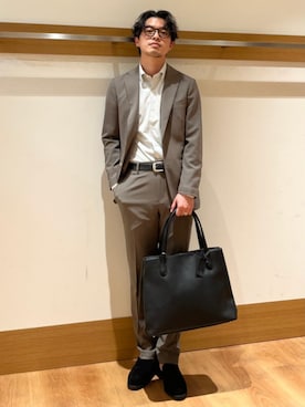 「SHIPS Colors（シップス カラーズ）のアイテム（テーラードジャケット）」を使った、大塚さん（メンズ・171cm）の春コーディネート